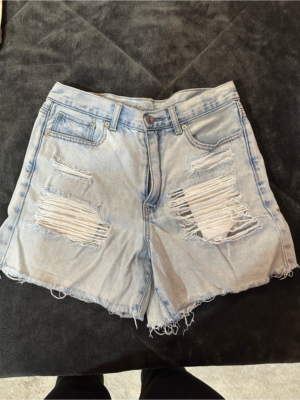 AE Mom Jean High-Rise Denim Shorts